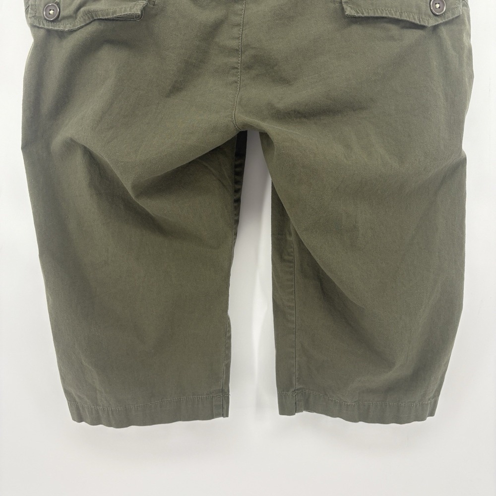 prAna Olive Green Cotton Capri Chino Pants Hiking Outdoor Women 10 - Picture 8 of 8